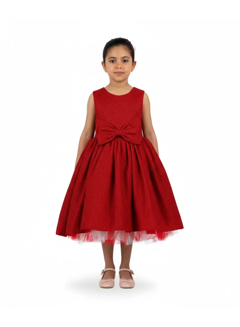 D'Daniela Bow Front Party Dress